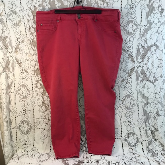 torrid Denim - Torrid skinny red jeans 22 short. **Final Drop*